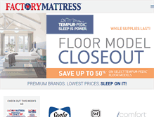Tablet Screenshot of factorymattresstexas.com